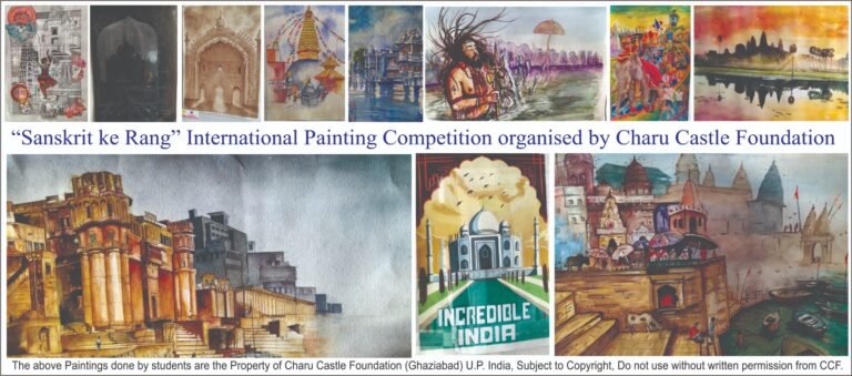 “Sanskriti ke Rang” International painting Competition organised by Charu Castle foundation concludes with Award Ceremony & Exhibition.