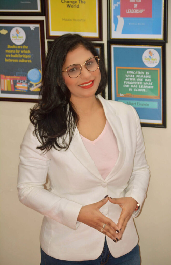 Jigna Agarwal is a renowned Parenting Coach and the Director and Principal of The Teddy Bear's Kindergarten, a leading preschool in India. With over a decade of experience in the education industry, Jigna has dedicated her career to helping parents and children navigate the challenges of early childhood education and development.