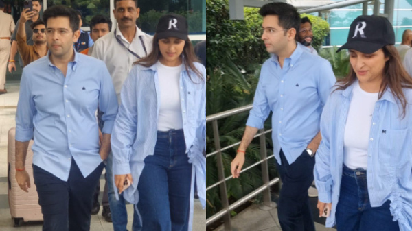 Parineeti Chopra and Raghav Chadha Begin Wedding Celebrations in Delhi; Airport Arrival Sparks Excitement