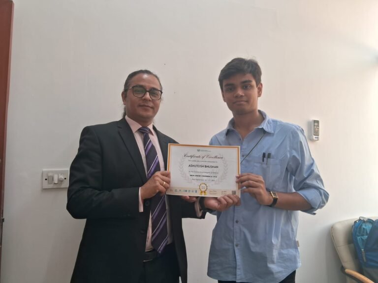 Ashutosh Bhushan: Paving the Way for Future International Debaters.