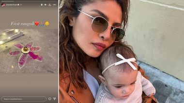 Priyanka Chopra Rings in Diwali with Daughter Malti, Shares First Rangoli Creation