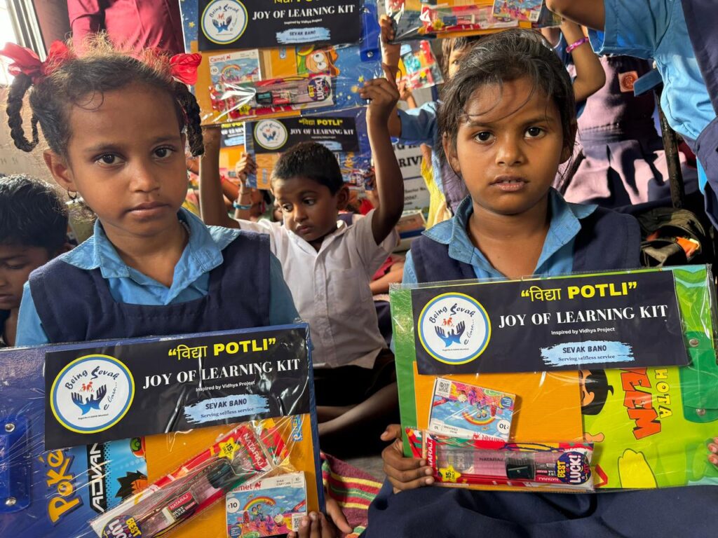 “Being Sevak Charitable Trust brighten Diwali for more than 10,000 Underprivileged Children with 'Vidhya Potli' Campaign"*