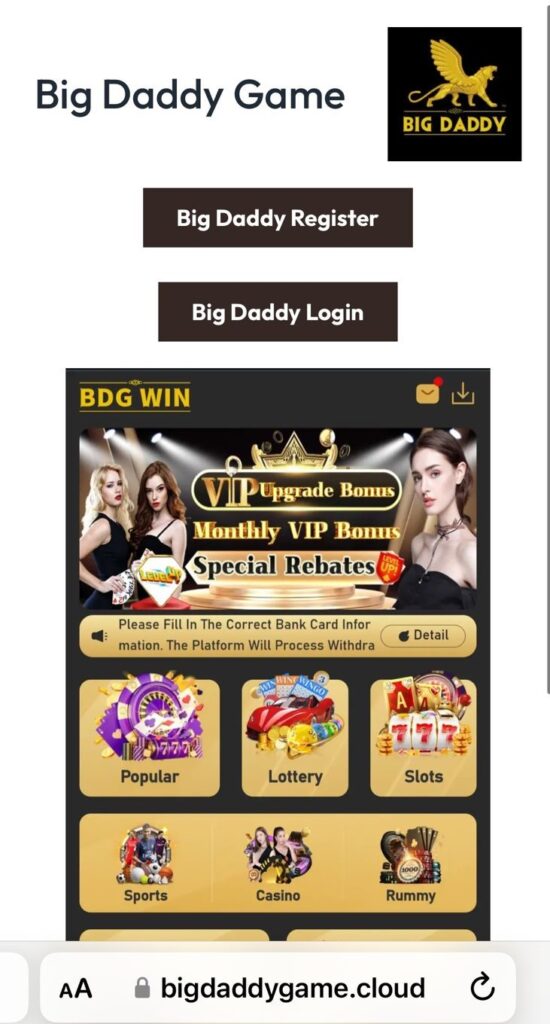 Unveiling the Thrills of Big Daddy Game: Your Gateway to Casino Excitement and More!