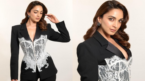 Kiara Advani Stuns in Unique Black Pantsuit Ensemble, Redefines Power Dressing