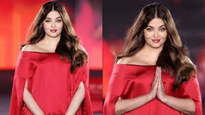Aishwarya Rai’s Timeless Beauty Shines in Red Balloon Dress at L'Oreal Paris Fashion Week