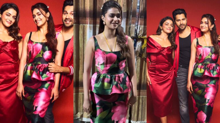 Keerthy Suresh Dazzles in Vibrant Floral Dress, Radiates Refreshing Winter Charm