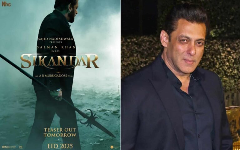 “Salman Khan Unveils Intense Look in Sikandar Poster, Teaser Releases Tomorrow”