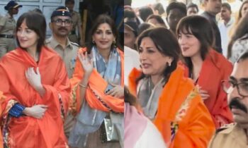 Dakota Johnson Visits Siddhivinayak Temple With Sonali Bendre Ahead of Coldplay's Mumbai Concert