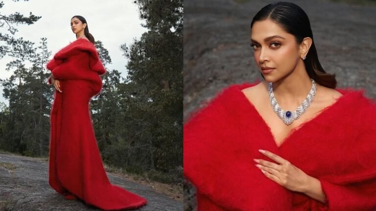 Deepika Padukone Stuns in Fiery Red Ensemble at Stockholm Event Amid ‘Spirit’ Controversy