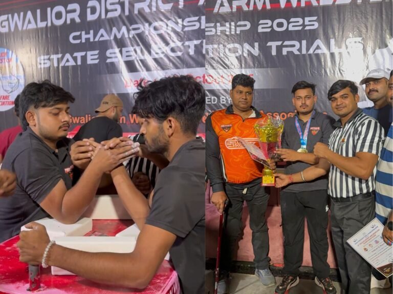 Aditya Tomar Wins Youth Mr. Gwalior 2025–26 | Best Youth Armwrestler in Gwalior